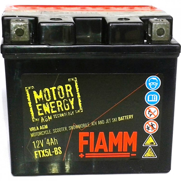 Мотоаккумулятор - Fiamm 7904476 12V 4Ah 113x70x105mm